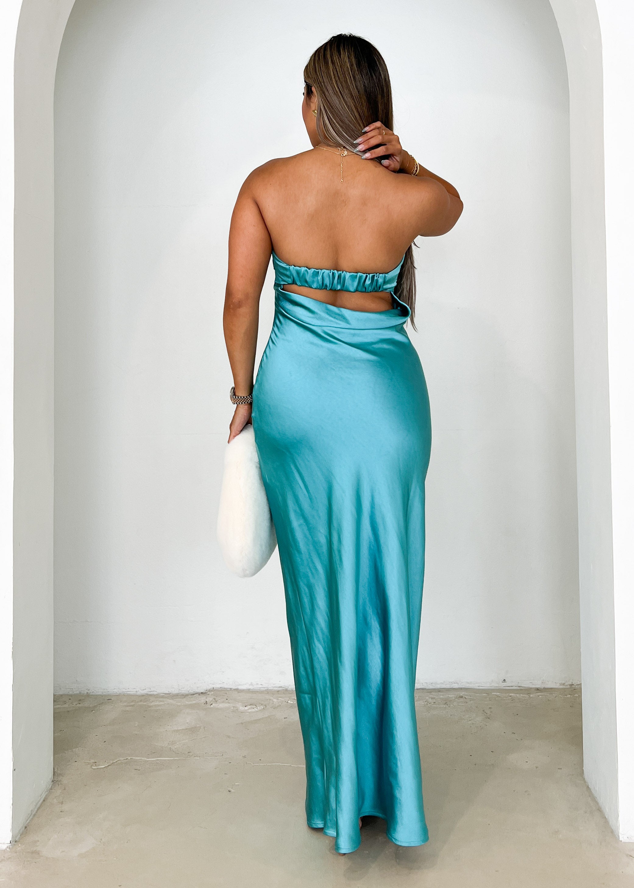 Jammie Midi Dress - Turquoise