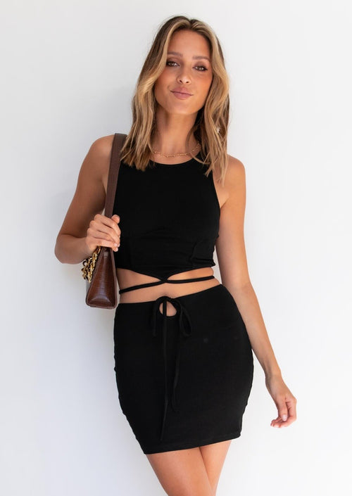 Peyton Mini Skirt - Black