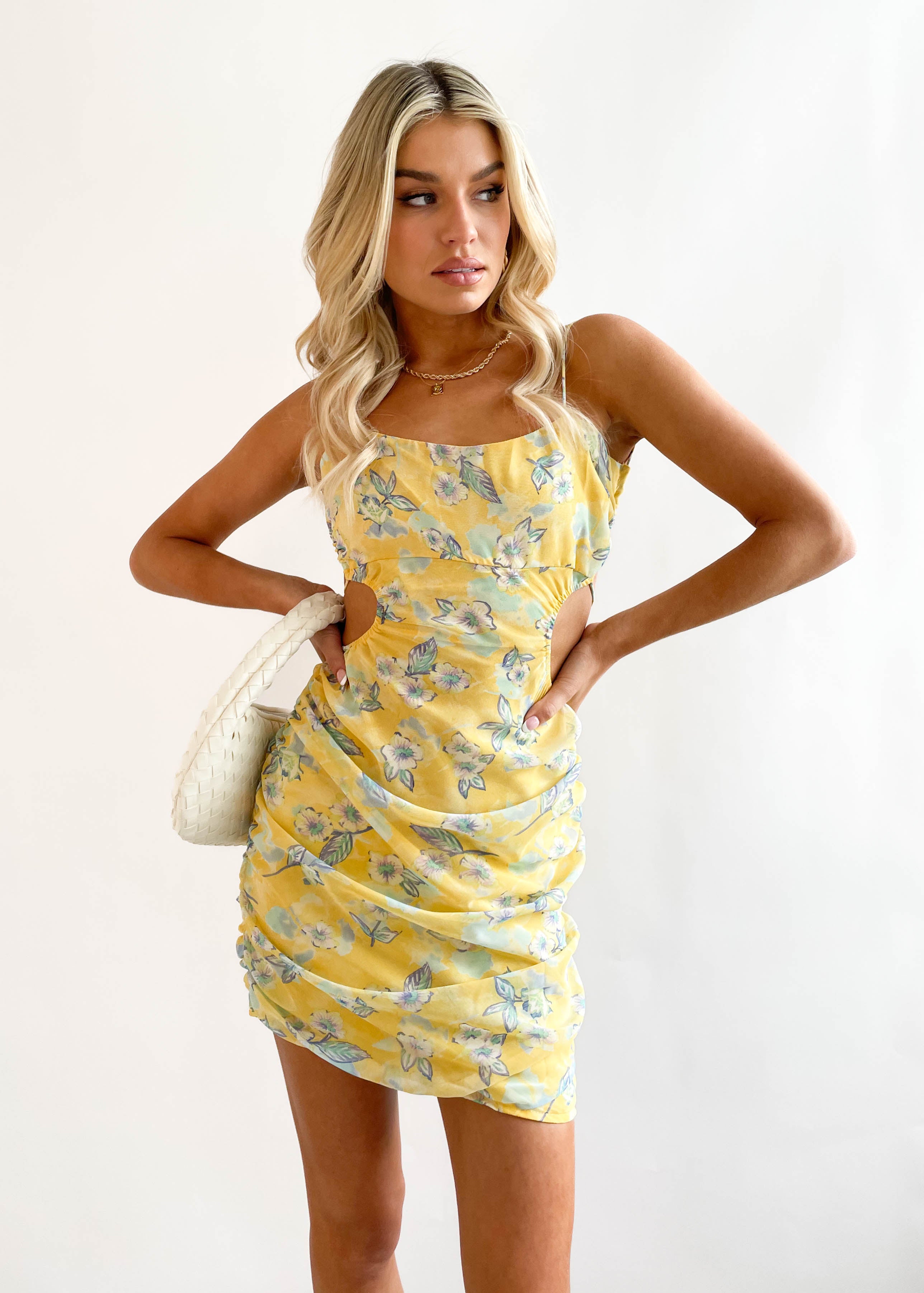 Lova Dress - Yellow Floral