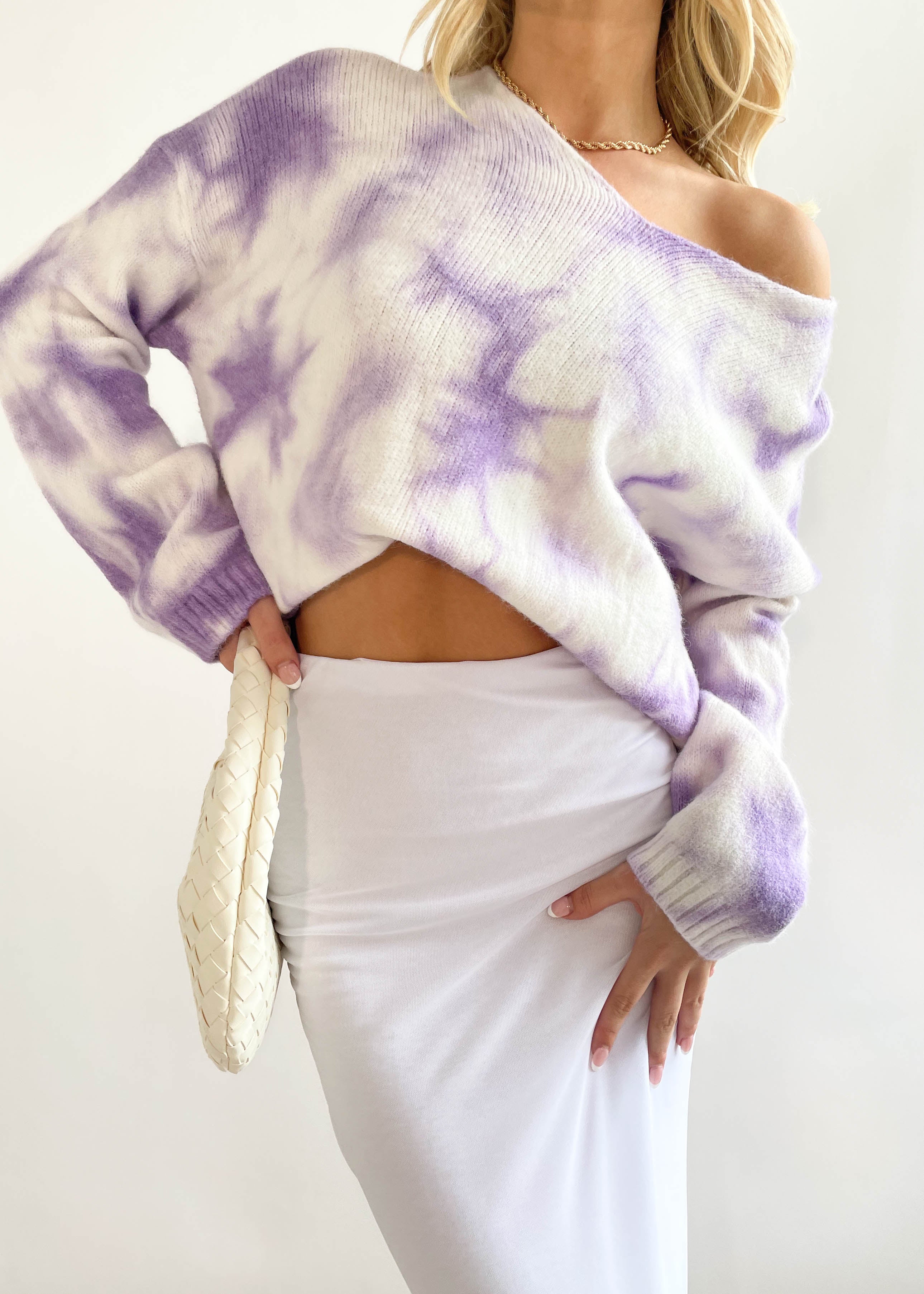 Surrender Sweater - Lilac Dye