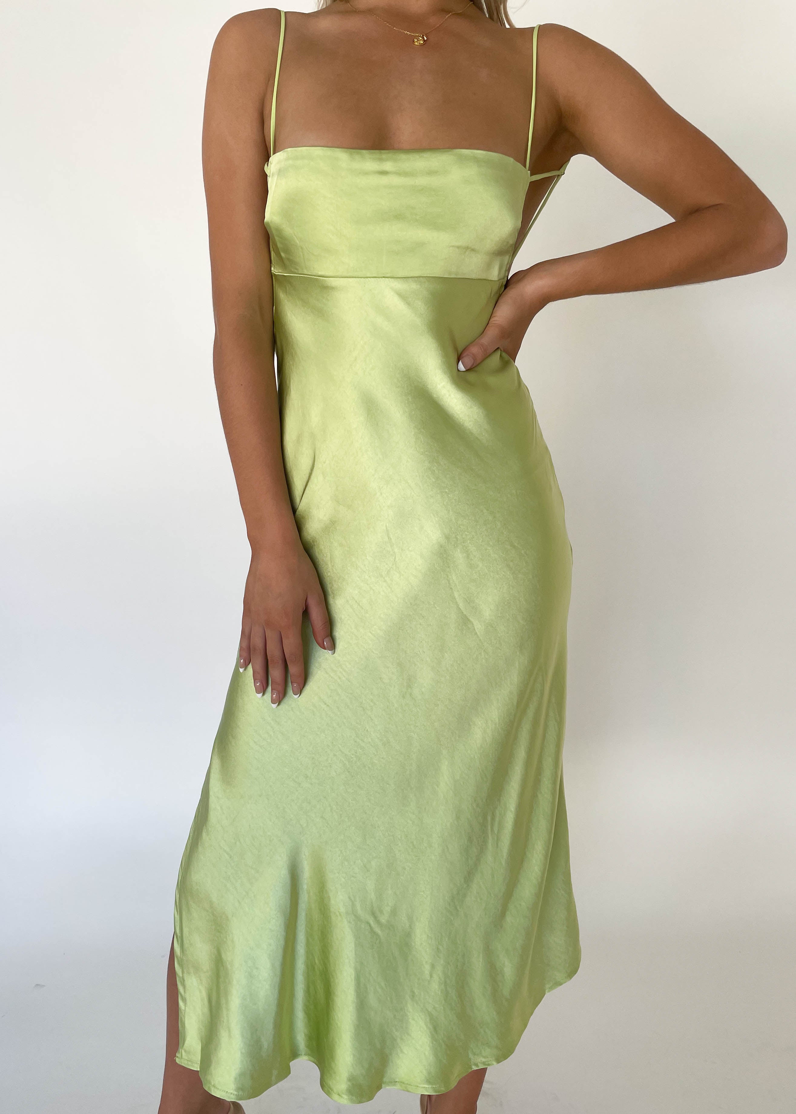 Dallias Midi Dress - Lime
