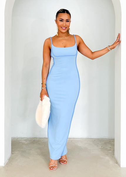 Mulana Maxi Dress - Blue