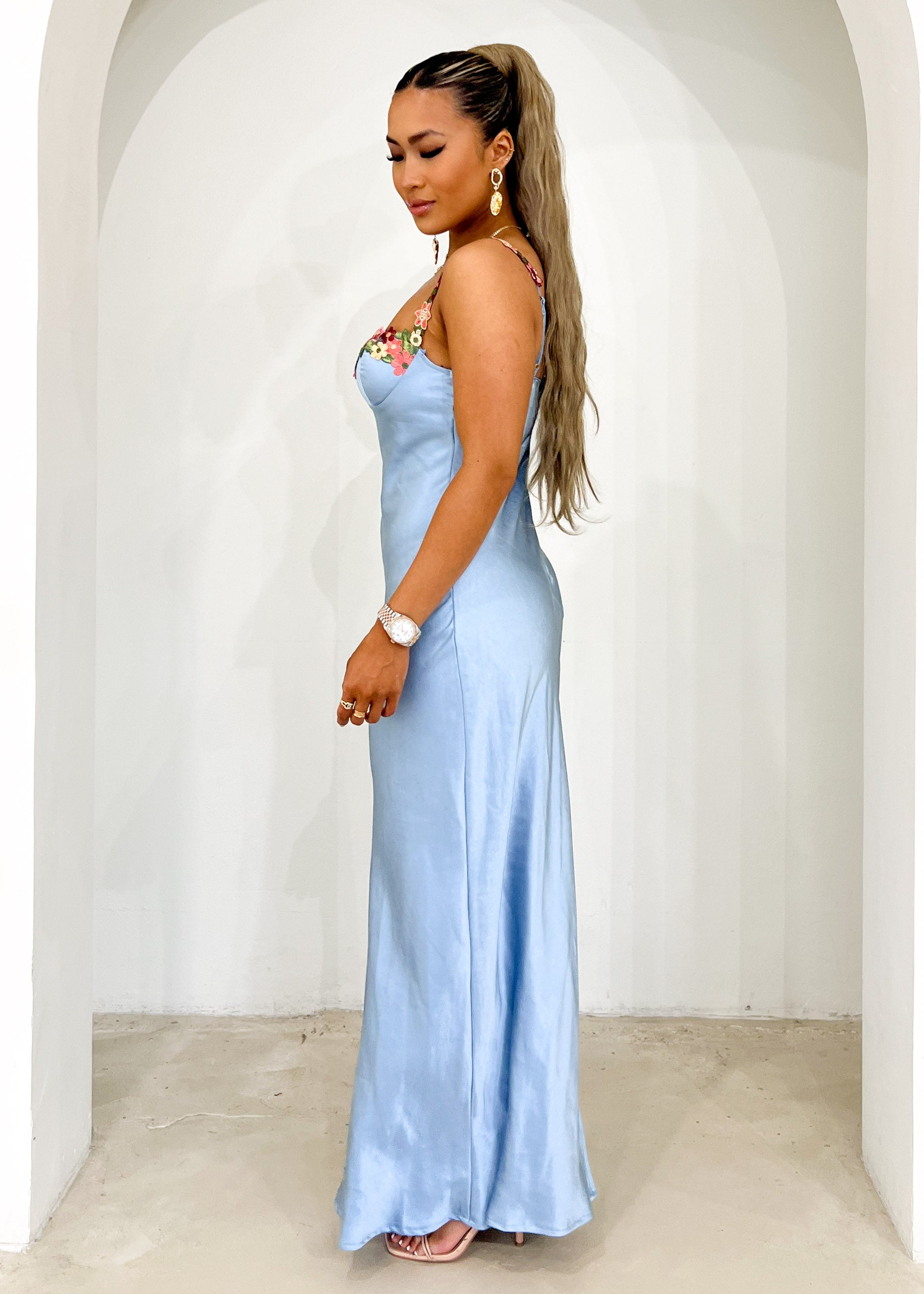 Zemba Maxi Dress - Baby Blue