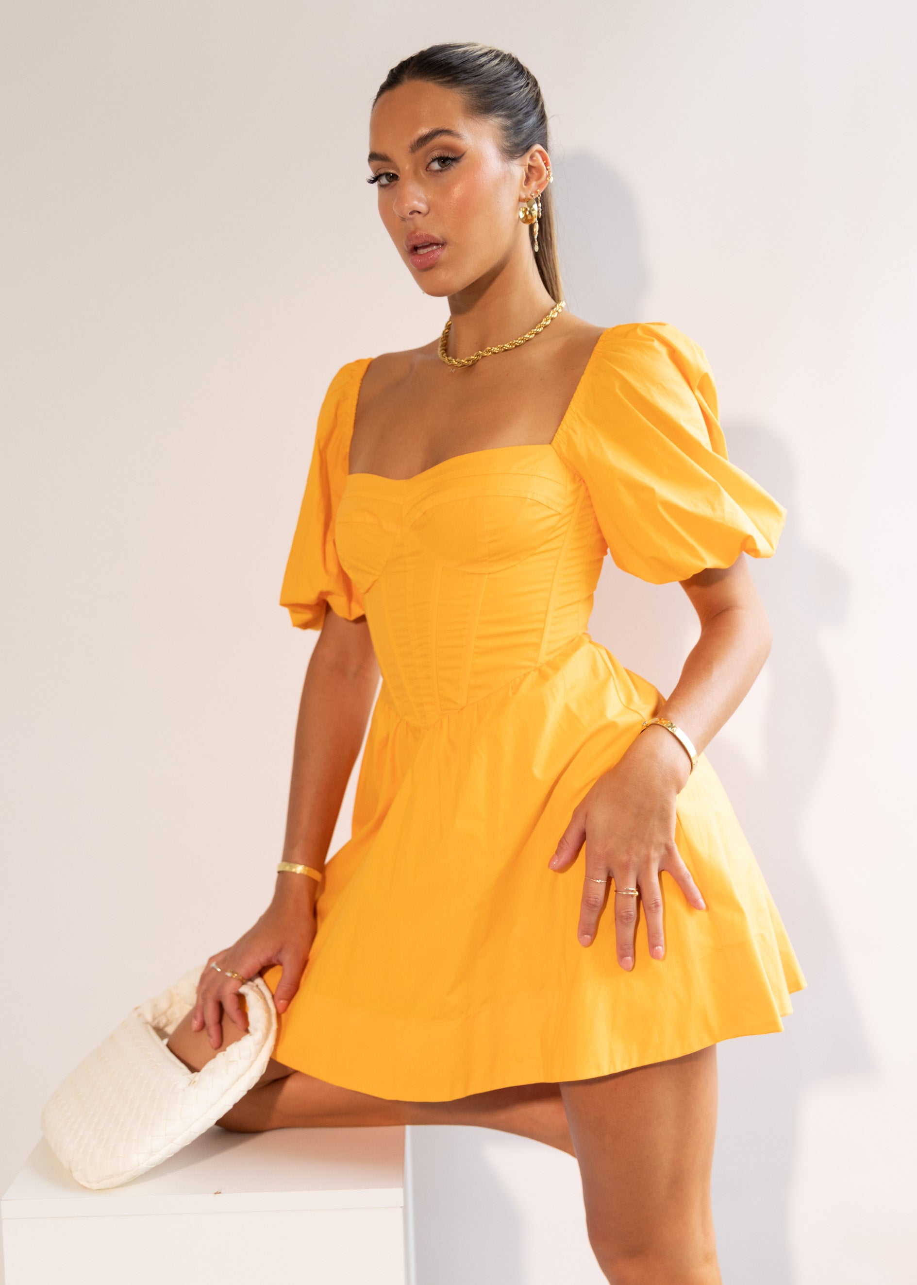 Asher Dress - Tangerine
