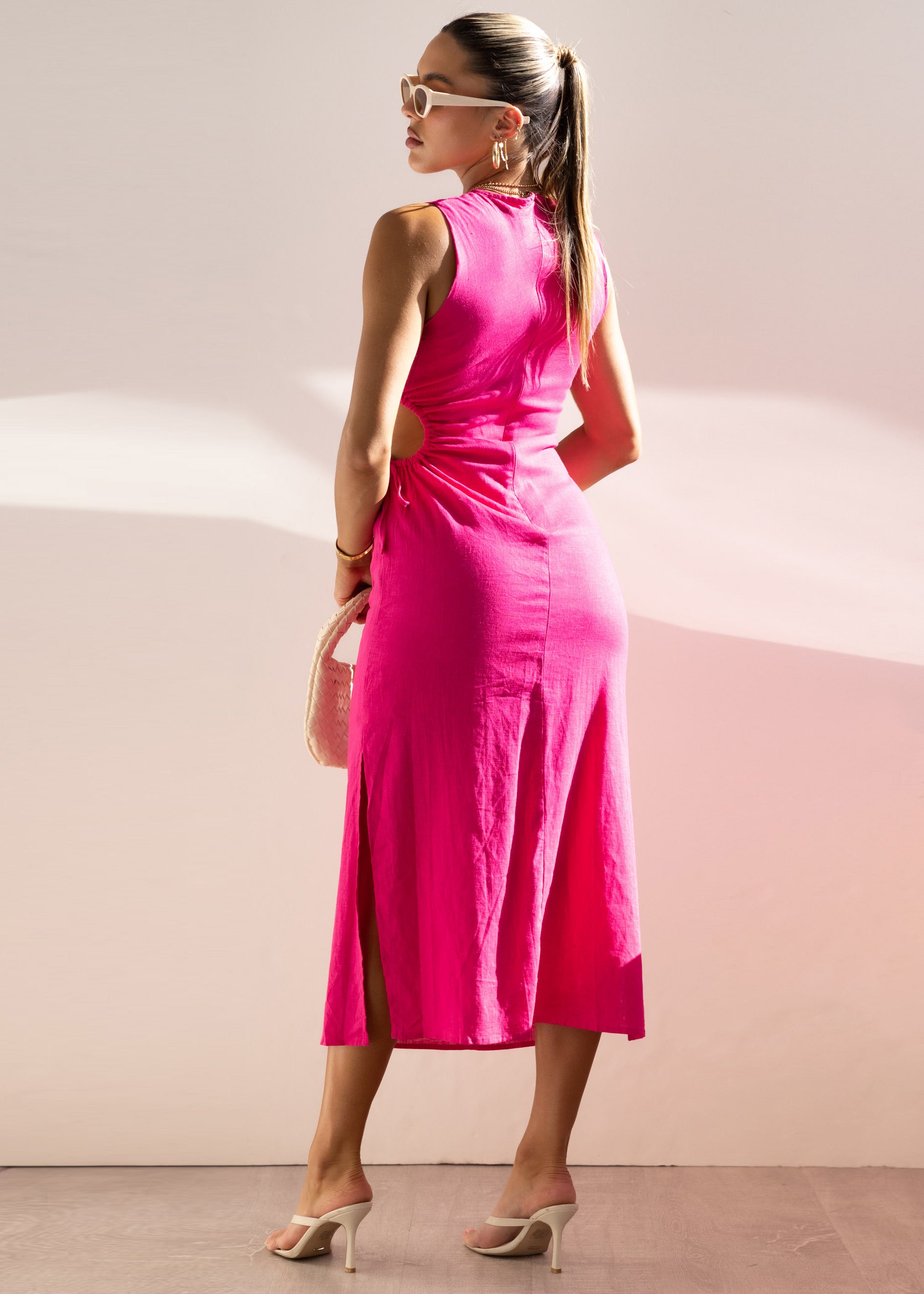 Wilana Midi Dress - Pink