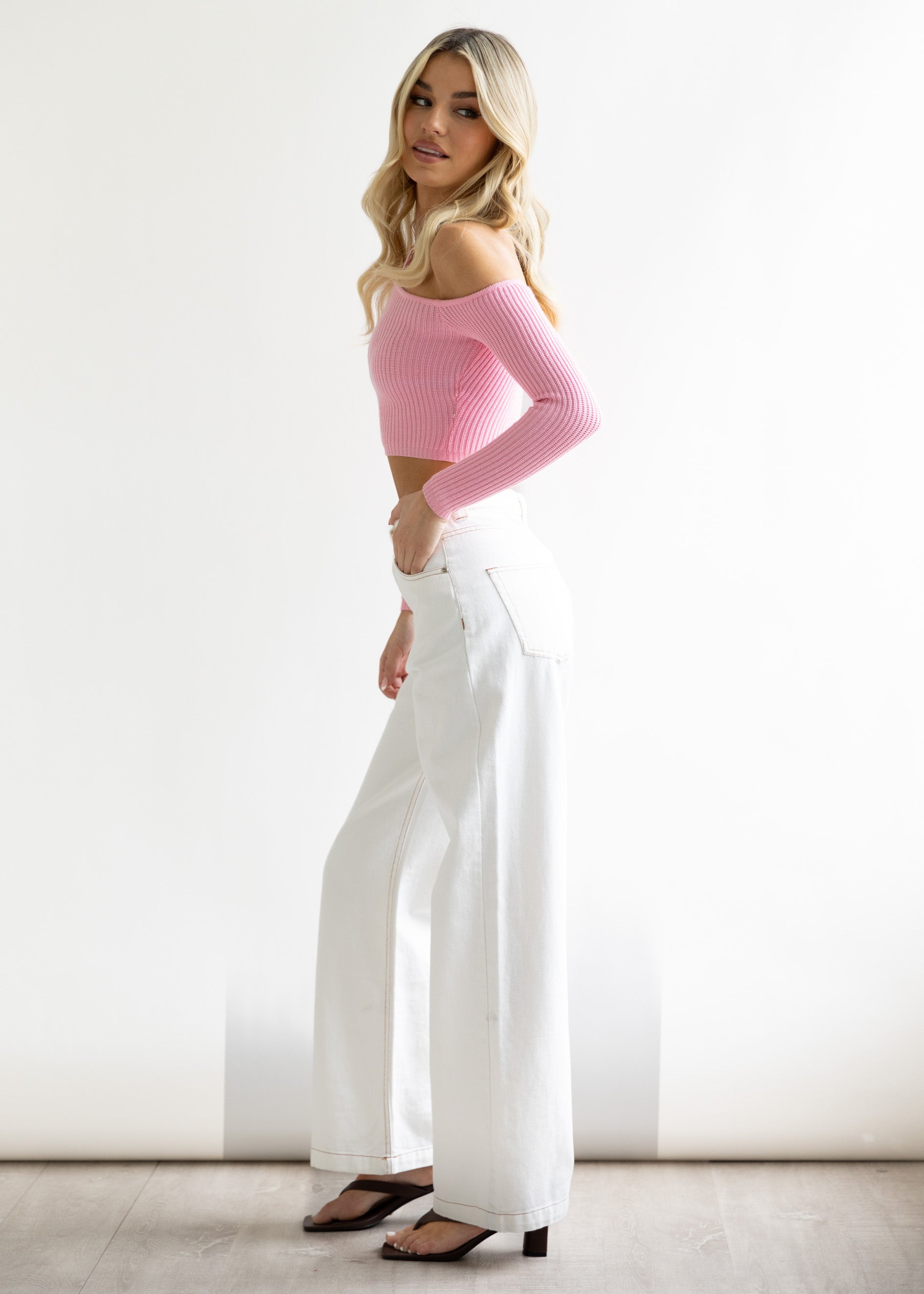 California Cool Knit Top - Pink