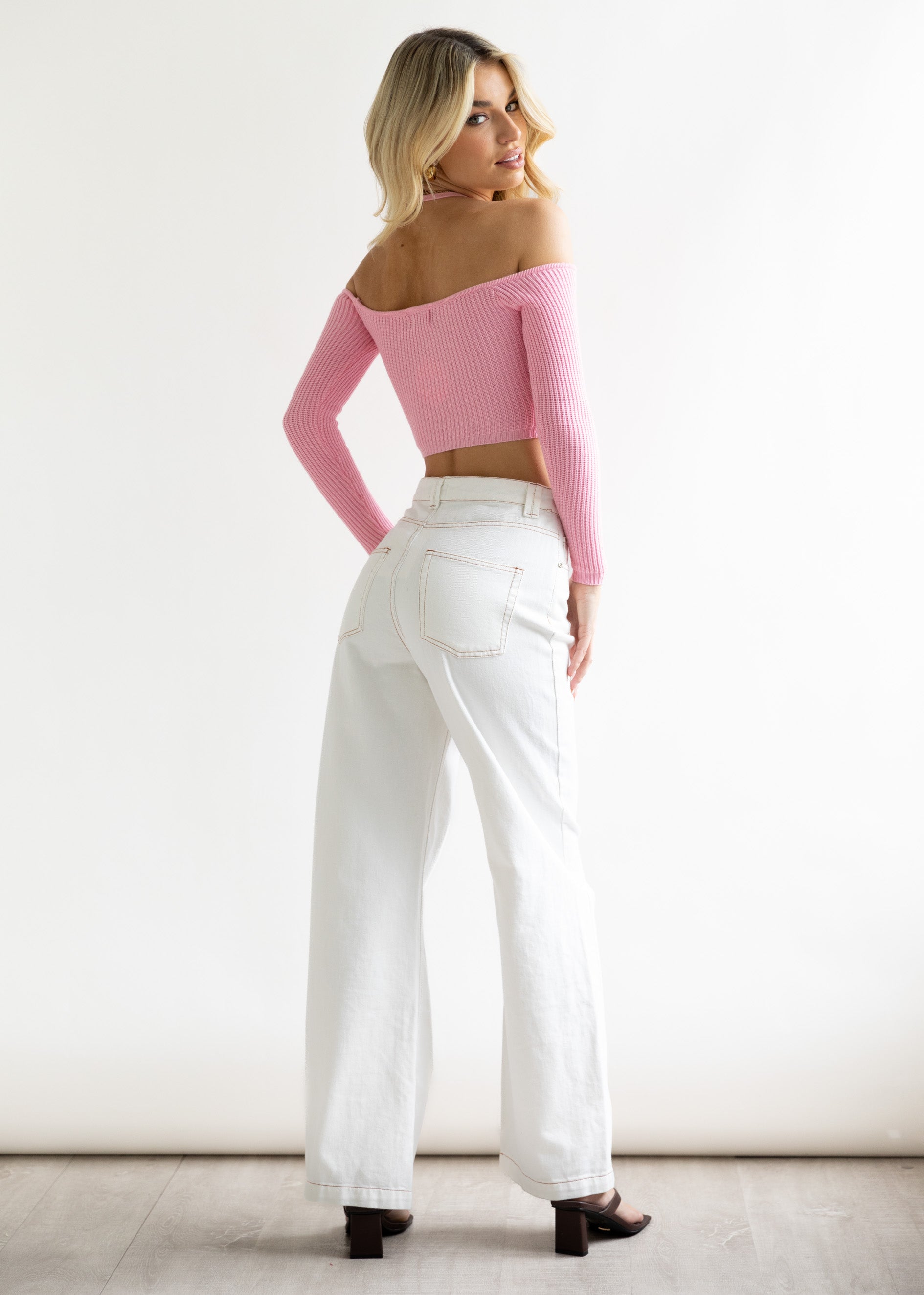 California Cool Knit Top - Pink