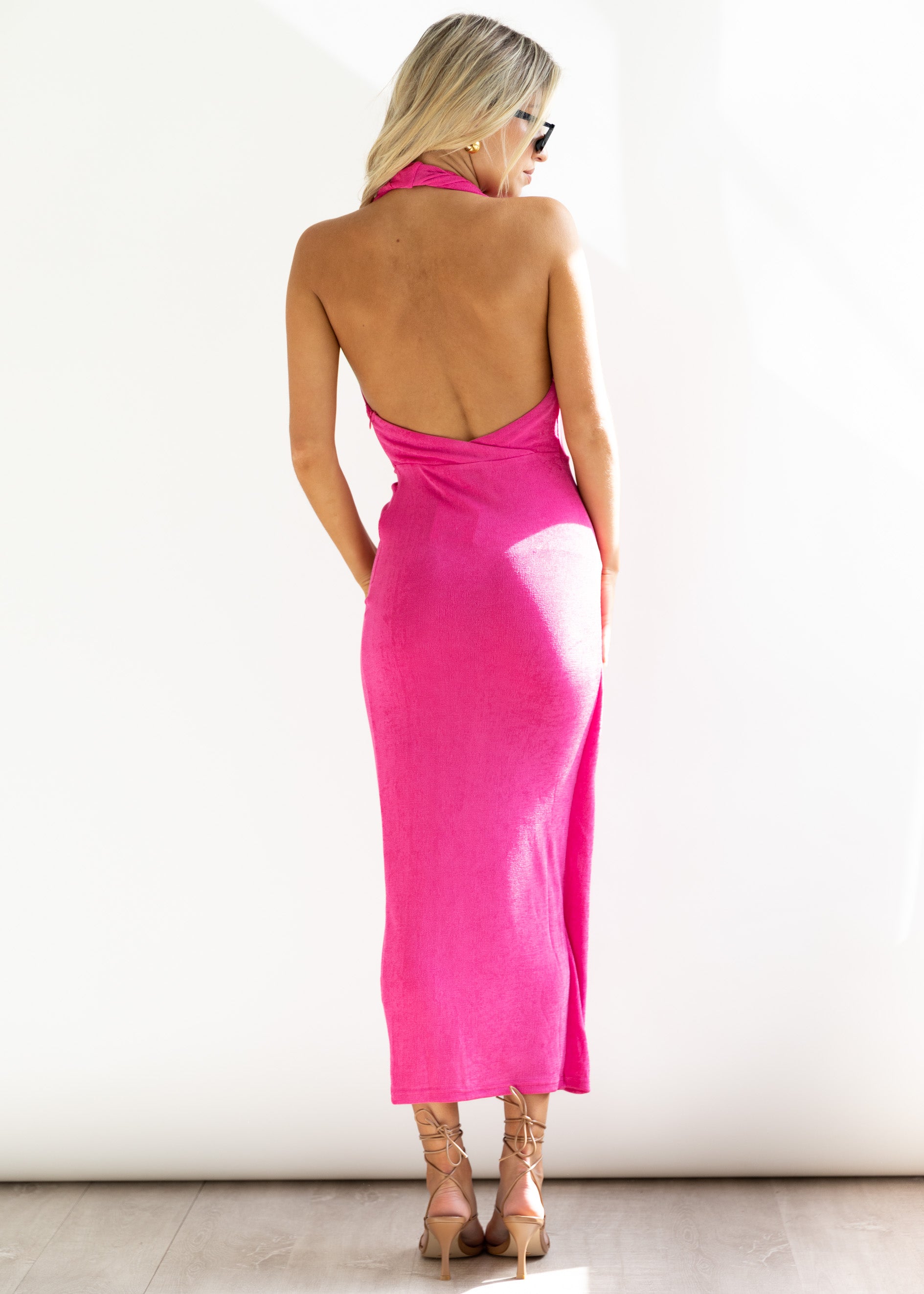 Indica Midi Dress - Hot Pink