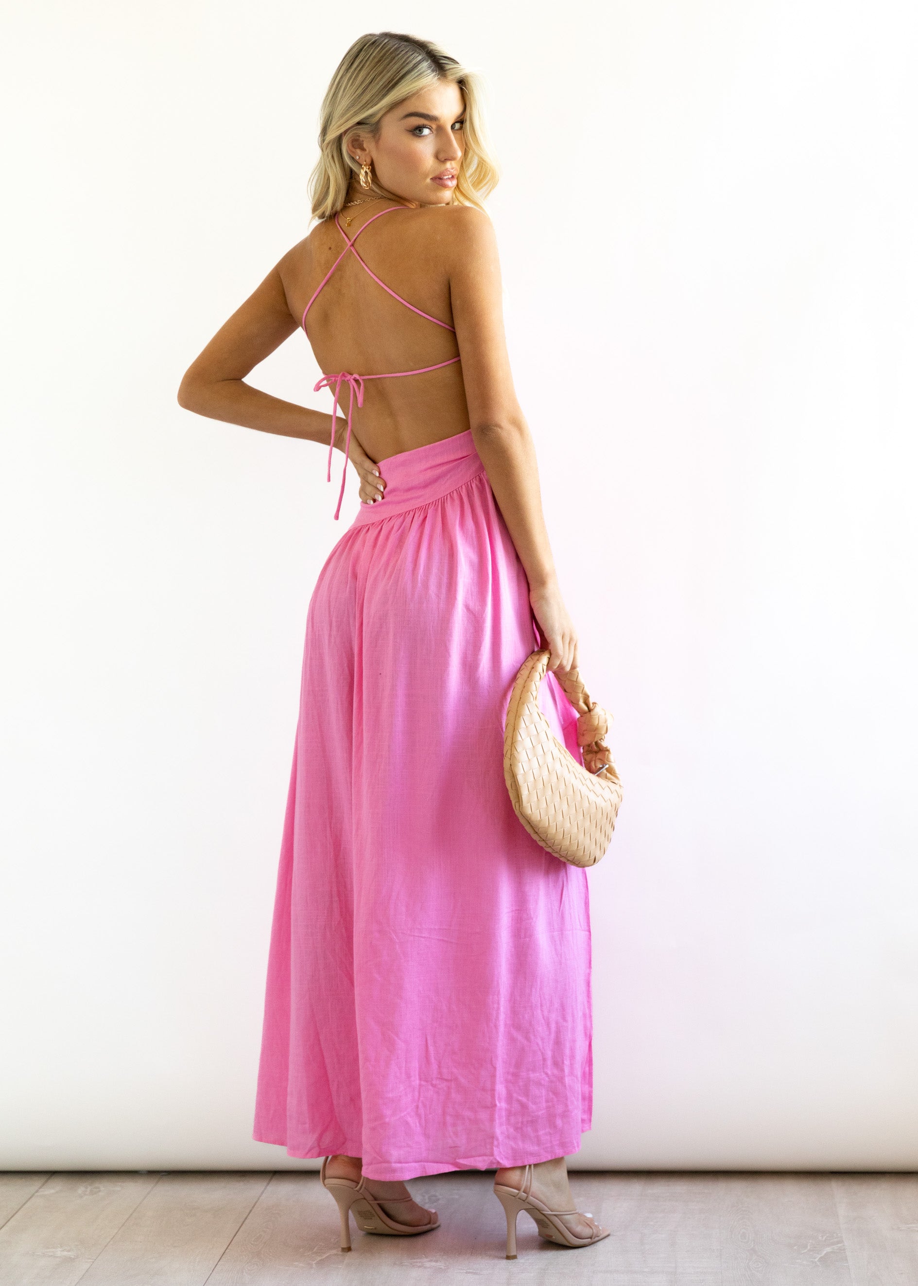 Vixxen Maxi Dress - Pink